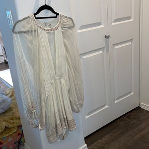 Free People Flowy Beaded Romper